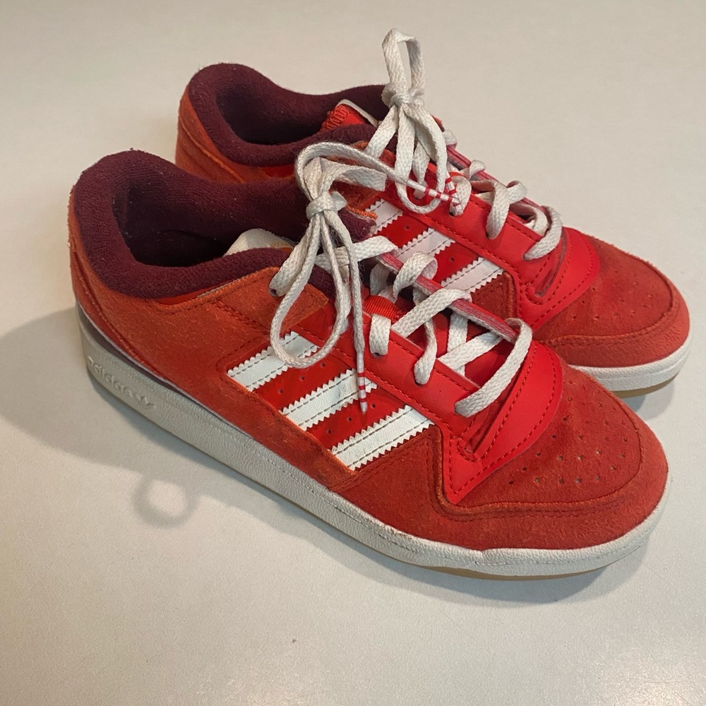 ADIDAS Forum Low 'Summer Camp Red' Big Kids Sz 3 EU 35